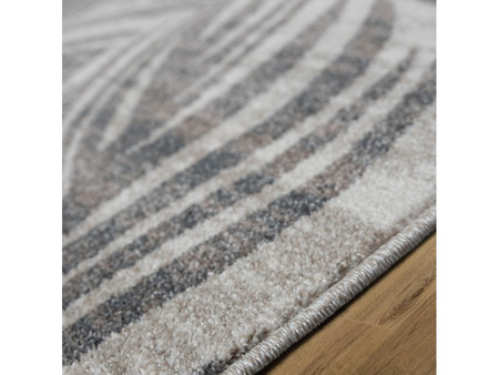 Dywan nowoczesny do salonu PAPROTKA 052 Beżowo Szary FIRUZE