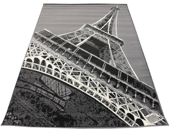 Dywan młodzieżowy WIEŻA EIFFLA UNDER Szary CITY