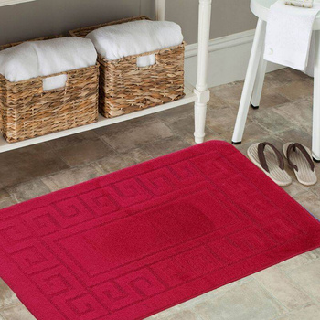 Dywan do łazienki Montana - ETHNIC- Malinowy