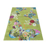 Dywan dziecięcy dla dzieci MOTYLKI 114 Zielony BELLA Kids