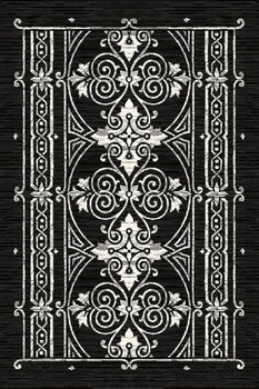 Dywan wełniany do salonu PORTA Czarny SPLENDOR