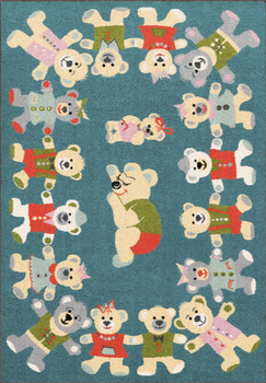 Dywan dla dzieci Agnella ROB Lazurowy Niebieski FUNKY TOP