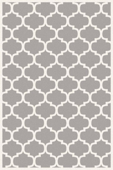 Dywan wełniany do salonu WELUM Szary ISFAHAN