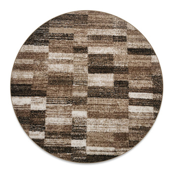 Dywan nowoczesny do salonu PARKO Beżowo - Brązowy Koło LAILA