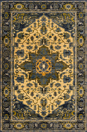 Dywan nowoczesny do salonu FD Agnella KORAB Granatowy STANDARD