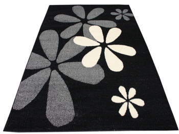 Dywan nowoczesny do salonu SŁONKO Czarno Biały ALFA