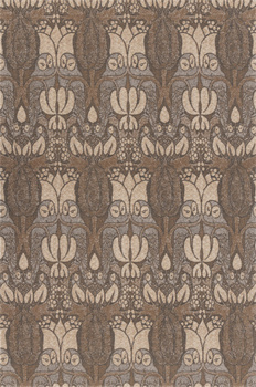 Dywan wełniany do salonu Agnella NOCTURNE Brązowy TEMPO NATURAL