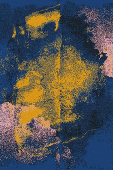 Dywan nowoczesny do salonu ORBITA Niebieski DREAM