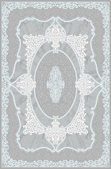 Dywan klasyczny do salonu Dywilan KOME 2 Szary ROMA