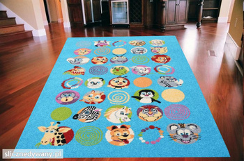 Dywan dziecięcy Agnella SUS Turkus FUNKY