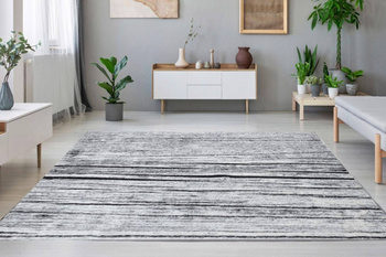 Dywan nowoczesny do salonu DESKA Szary RC113 RAINBOW