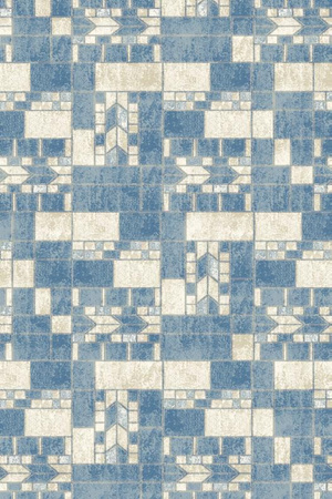 Dywan wełniany do salonu Agnella TESSERA Błękitny AGNUS