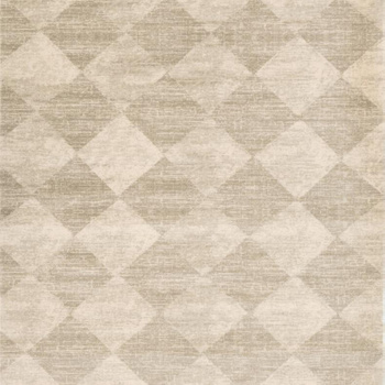 Dywan wełniany do salonu Agnella CHECKERED Beżowy Kwadrat Agnus HOUSE LOVES