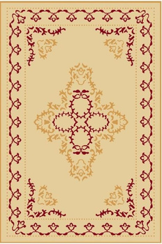 Dywan wełniany do salonu SUSAN Krem BASIC