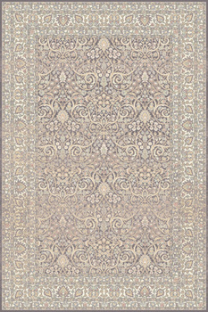 Dywan wełniany do salonu CHLORIS Antracytowy ISFAHAN