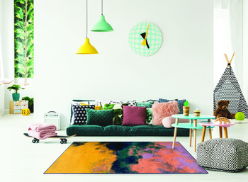 Dywan nowoczesny do salonu KIRI Żółty DREAM