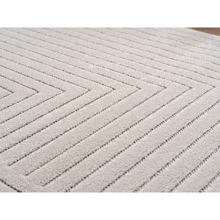 Dywan nowoczesny do salonu, patio, werandę, balkon, taras ASMO Kremowy 3D NOVA