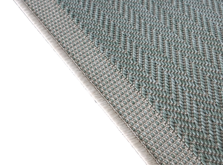 Dywan mata nowoczesny balkon, taras, patio CHEVRON Zielony Miętowy MIOVANI