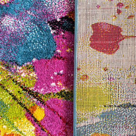 Dywan nowoczesny do salonu KWIATY Wielokolorowy 14 PICASSO