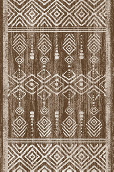 Dywan do salonu Agnella KROKIEW Brązowy LIDA