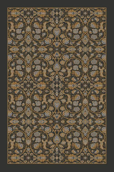 Dywan wełniany do salonu ELLIS Gun Metal Brązowy TEMPO