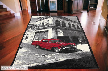 Dywan nowoczesny do salonu HABANA CAR Czarny CITY