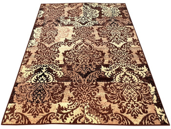 Dywan nowoczesny do salonu ORNAMENTY 260 Brązowy KATLA