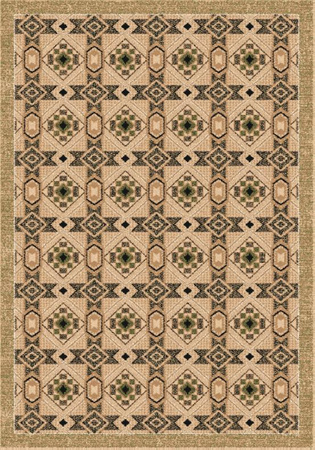 Dywan nowoczesny do salonu FD Agnella ARIF Groszek Zielony STANDARD