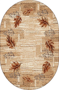 Dywan nowoczesny do salonu OLSZA Owal Beż STANDARD