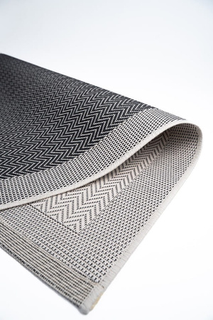 Dywan mata nowoczesny balkon, taras, patio CHEVRON Szary MIOVANI
