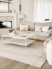 Dywan wełniany do salonu Agnella BRUSH LINES Beżowy HOUSE LOVES