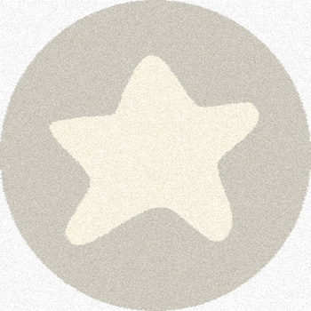 Dywan dziecięcy Agnella GWIAZDKA Popielaty Szary Koło SOFT