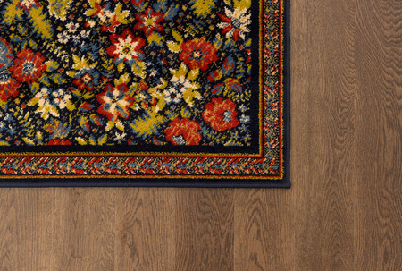 Dywan nowoczesny do salonu FLORIANA Granat Niebieski OPTIMAL