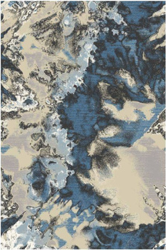 Dywan wełniany do salonu Agnella SORNE Niebieski DIAMOND