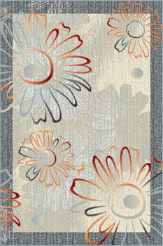 Dywan nowoczesny do salonu FLORO Beż GIZEL