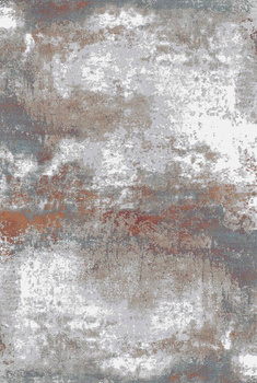 Dywan nowoczesny do salonu Dywilan FROS 6 Szaro Pomarańczowy PRESTO