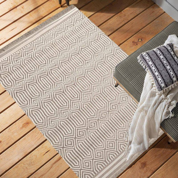 Dywan sznurkowy jednostronny KRYSZTAŁ Beżowo-Kremowy 03 PATIO