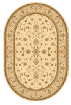 Dywan wełniany do salonu Dywilan ARIES Perła Owal OMEGA