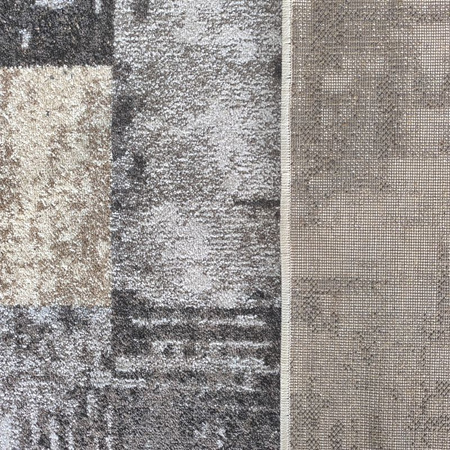 Dywan nowoczesny do salonu PARKETT 24 Szary PANAMERO