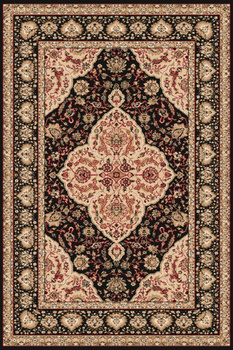 Dywan klasyczny do salonu Agnella DIKTUM Czarny STANDARD