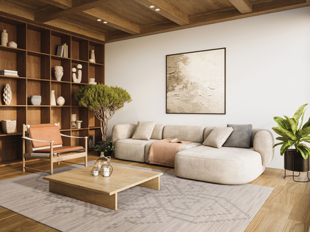 Dywan wełniany do salonu Agnella BALDO Biały CALISIA