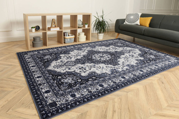 Dywan wełniany do salonu ALMAS Szary ISFAHAN