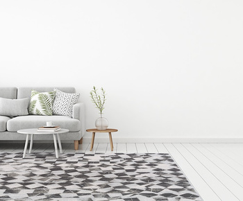 Dywan wełniany do salonu KALLATIS Popielaty MAGIC