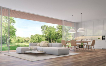 Dywan wełniany do salonu ANGIE Morski DIAMOND