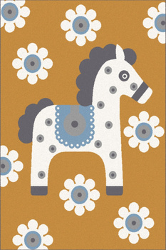 Dywan dziecięcy CAVALLO Złoty SOFT