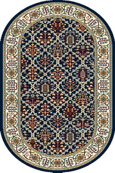 Dywan klasyczny do salonu TAMIR Owal Granat STANDARD