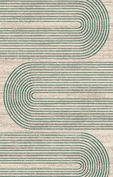 Dywan nowoczesny do salonu Dywilan JOKA 19 Beżowo Zielony STYLISH