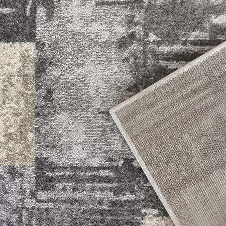 Dywan nowoczesny do salonu PARKETT 24 Szary PANAMERO