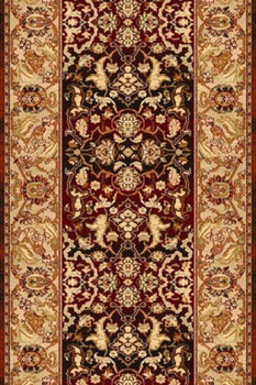 Dywan wełniany do salonu Agnella HETMAN 1.0/8 Czarny Chodnik REGIUS