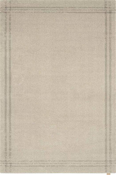 Dywan wełniany do salonu Agnella GRID RIM Piaskowy PLATINIUM